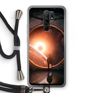 CaseCompany Ephemeral: Xiaomi Redmi 9 Transparant Hoesje met koord