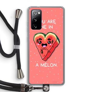 CaseCompany One In A Melon: Samsung Galaxy S20 FE / S20 FE 5G Transparant Hoesje met koord