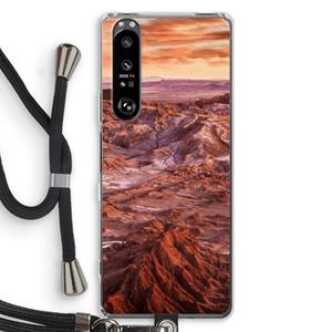 CaseCompany Mars: Sony Xperia 1 III Transparant Hoesje met koord