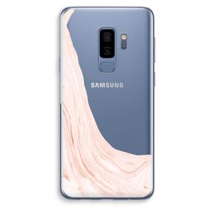 CaseCompany Peach bath: Samsung Galaxy S9 Plus Transparant Hoesje