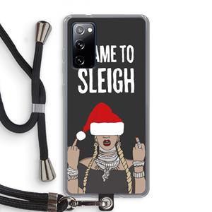 CaseCompany Came To Sleigh: Samsung Galaxy S20 FE / S20 FE 5G Transparant Hoesje met koord