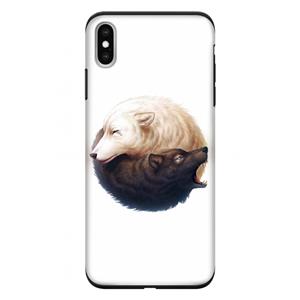 CaseCompany Yin Yang Wolves: iPhone XS Max Tough Case