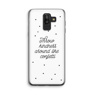 CaseCompany Confetti: Samsung Galaxy J8 (2018) Transparant Hoesje