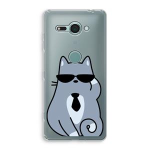 CaseCompany Cool cat: Sony Xperia XZ2 Compact Transparant Hoesje