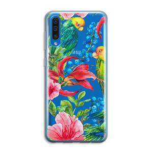 CaseCompany Papegaaien: Samsung Galaxy A50 Transparant Hoesje