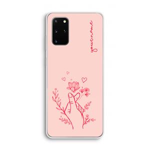 CaseCompany Giving Flowers: Samsung Galaxy S20 Plus Transparant Hoesje