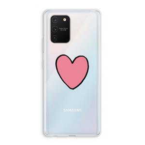 CaseCompany Hartje: Samsung Galaxy S10 Lite Transparant Hoesje