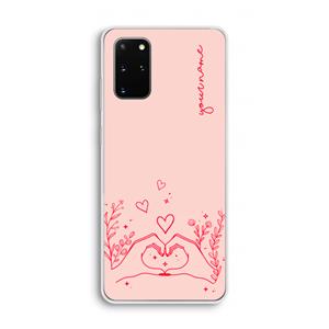 CaseCompany Love is in the air: Samsung Galaxy S20 Plus Transparant Hoesje
