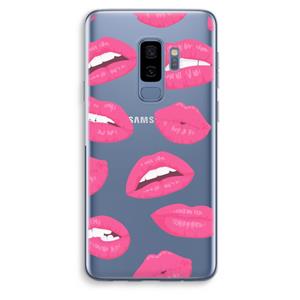 CaseCompany Bite my lip: Samsung Galaxy S9 Plus Transparant Hoesje