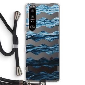 CaseCompany Oceaan: Sony Xperia 1 III Transparant Hoesje met koord