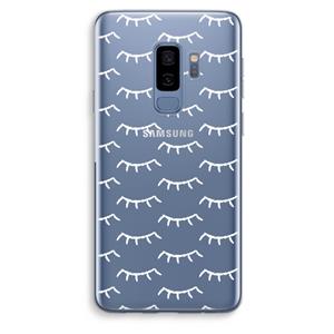 CaseCompany Wimpers: Samsung Galaxy S9 Plus Transparant Hoesje