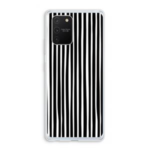 CaseCompany Stripes: Samsung Galaxy S10 Lite Transparant Hoesje