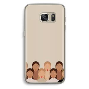 CaseCompany Girls girls girls: Samsung Galaxy S7 Transparant Hoesje