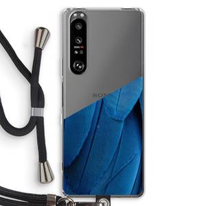 CaseCompany Pauw: Sony Xperia 1 III Transparant Hoesje met koord