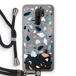 CaseCompany Terrazzo N°13: Xiaomi Redmi 9 Transparant Hoesje met koord