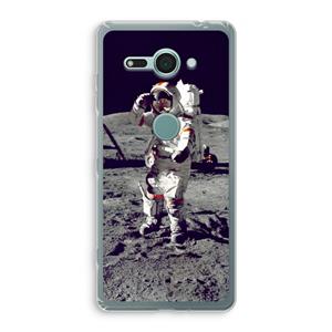 CaseCompany Spaceman: Sony Xperia XZ2 Compact Transparant Hoesje