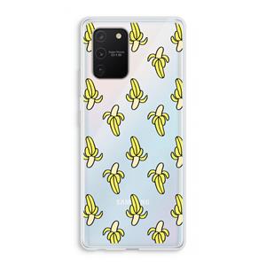 CaseCompany Bananas: Samsung Galaxy S10 Lite Transparant Hoesje