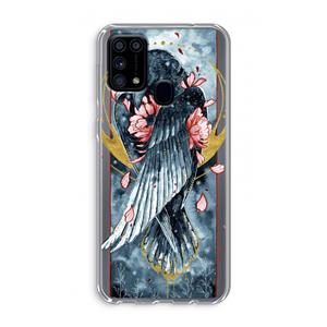 CaseCompany Golden Raven: Samsung Galaxy M31 Transparant Hoesje