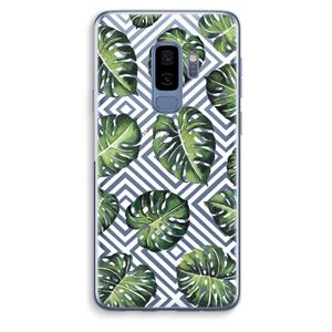 CaseCompany Geometrische jungle: Samsung Galaxy S9 Plus Transparant Hoesje