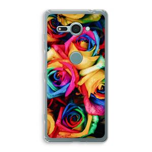 CaseCompany Neon bloemen: Sony Xperia XZ2 Compact Transparant Hoesje