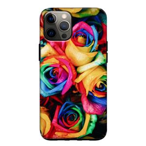 CaseCompany Neon bloemen: iPhone 12 Pro Tough Case