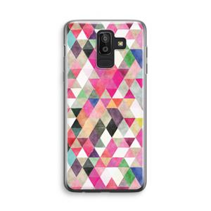 CaseCompany Gekleurde driehoekjes: Samsung Galaxy J8 (2018) Transparant Hoesje