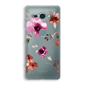 CaseCompany Geschilderde bloemen: Sony Xperia XZ2 Compact Transparant Hoesje