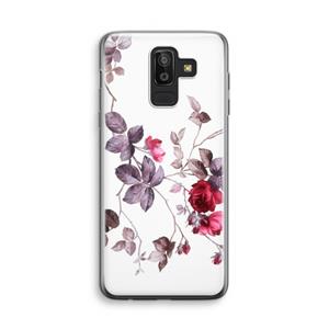CaseCompany Mooie bloemen: Samsung Galaxy J8 (2018) Transparant Hoesje