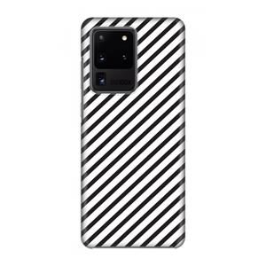 CaseCompany Strepen zwart-wit: Volledig geprint Samsung Galaxy S20 Ultra Hoesje