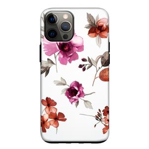 CaseCompany Geschilderde bloemen: iPhone 12 Pro Tough Case