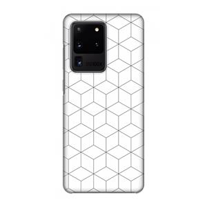 CaseCompany Zwart-witte kubussen: Volledig geprint Samsung Galaxy S20 Ultra Hoesje