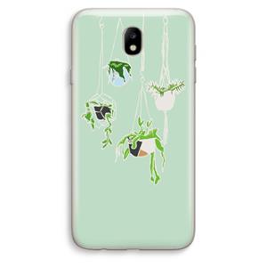 CaseCompany Hang In There: Samsung Galaxy J7 (2017) Transparant Hoesje