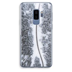CaseCompany Snøfall: Samsung Galaxy S9 Plus Transparant Hoesje