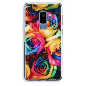 CaseCompany Neon bloemen: Samsung Galaxy S9 Plus Transparant Hoesje