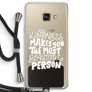CaseCompany The prettiest: Samsung Galaxy A3 (2016) Transparant Hoesje met koord