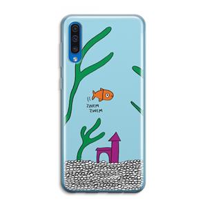 CaseCompany Aquarium: Samsung Galaxy A50 Transparant Hoesje