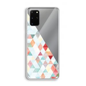 CaseCompany Gekleurde driehoekjes pastel: Samsung Galaxy S20 Plus Transparant Hoesje