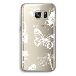 CaseCompany Tiny Bugs: Samsung Galaxy S7 Transparant Hoesje