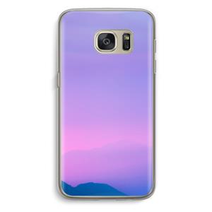 CaseCompany Sunset pastel: Samsung Galaxy S7 Transparant Hoesje