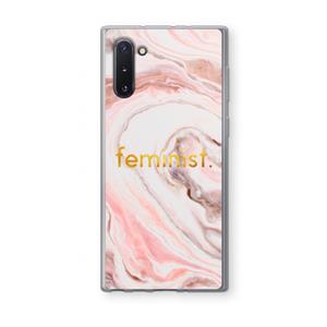 CaseCompany Feminist: Samsung Galaxy Note 10 Transparant Hoesje