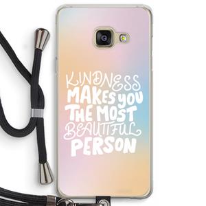 CaseCompany The prettiest: Samsung Galaxy A3 (2016) Transparant Hoesje met koord