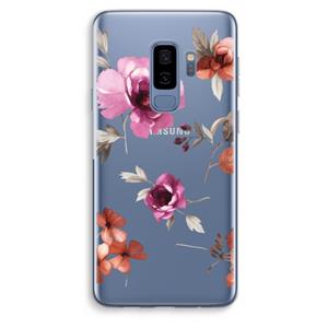 CaseCompany Geschilderde bloemen: Samsung Galaxy S9 Plus Transparant Hoesje