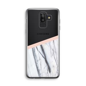 CaseCompany A touch of peach: Samsung Galaxy J8 (2018) Transparant Hoesje
