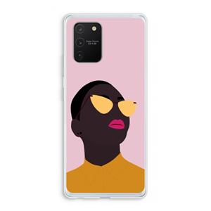CaseCompany Yellow glasses: Samsung Galaxy S10 Lite Transparant Hoesje