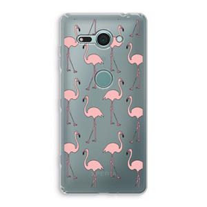 CaseCompany Anything Flamingoes: Sony Xperia XZ2 Compact Transparant Hoesje