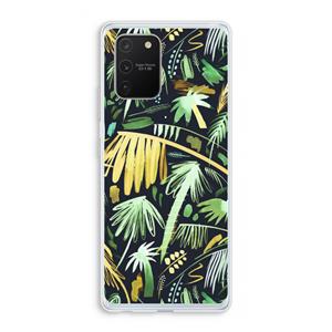 CaseCompany Tropical Palms Dark: Samsung Galaxy S10 Lite Transparant Hoesje