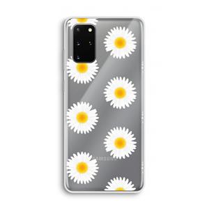 CaseCompany Margrietjes: Samsung Galaxy S20 Plus Transparant Hoesje