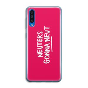 CaseCompany Neuters (roze): Samsung Galaxy A50 Transparant Hoesje