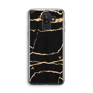 CaseCompany Gouden marmer: Samsung Galaxy J8 (2018) Transparant Hoesje