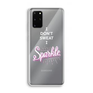 CaseCompany Sparkle quote: Samsung Galaxy S20 Plus Transparant Hoesje
